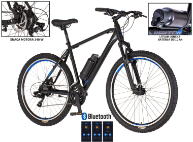 E-Bicikl Visitor Blade 27.5 Disk1 Crne Boje