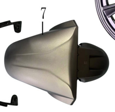 Blatobran prednji za motor siva 2036-30-00001 New Flash HF