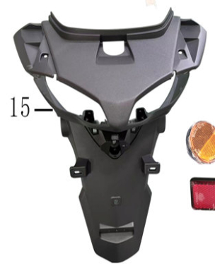 Blatobran zadnji za motor 2023-30-00001 New Flash HF