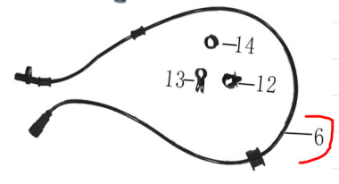 Senzor za motor ABS (prednji) 4056-18-00000 New Adviser