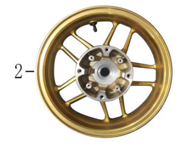 Točak zadnji za motor aluminijum, 2.5×10 6025-18-00003 New Adviser
