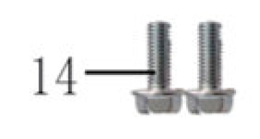 Deo rezervoara za motor - vijak M5×12 (flansa) B0010000512 New Adviser