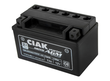 Akumulator olovni za motor (12V 7AH) L+ YTX7A-BS Ciak Starter mot
