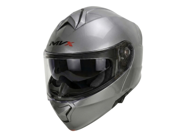 Kaciga za motor veličina S-MVX 935SV Flip Up dupli vizir siva