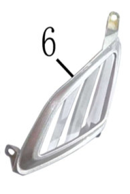 Prednja maska za motor - okvir za desni signal (prednji) 2346-49-00002 Torino JOG-B