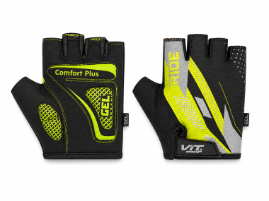 RUKAVICE LAURELS 2509 CRNO NEON ŽUTE GEL PROTECT VELIČINA M