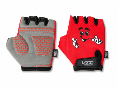 RUKAVICE DECIJA LCL K65111 GEL CRVENA SMILE VELIČINA XXS