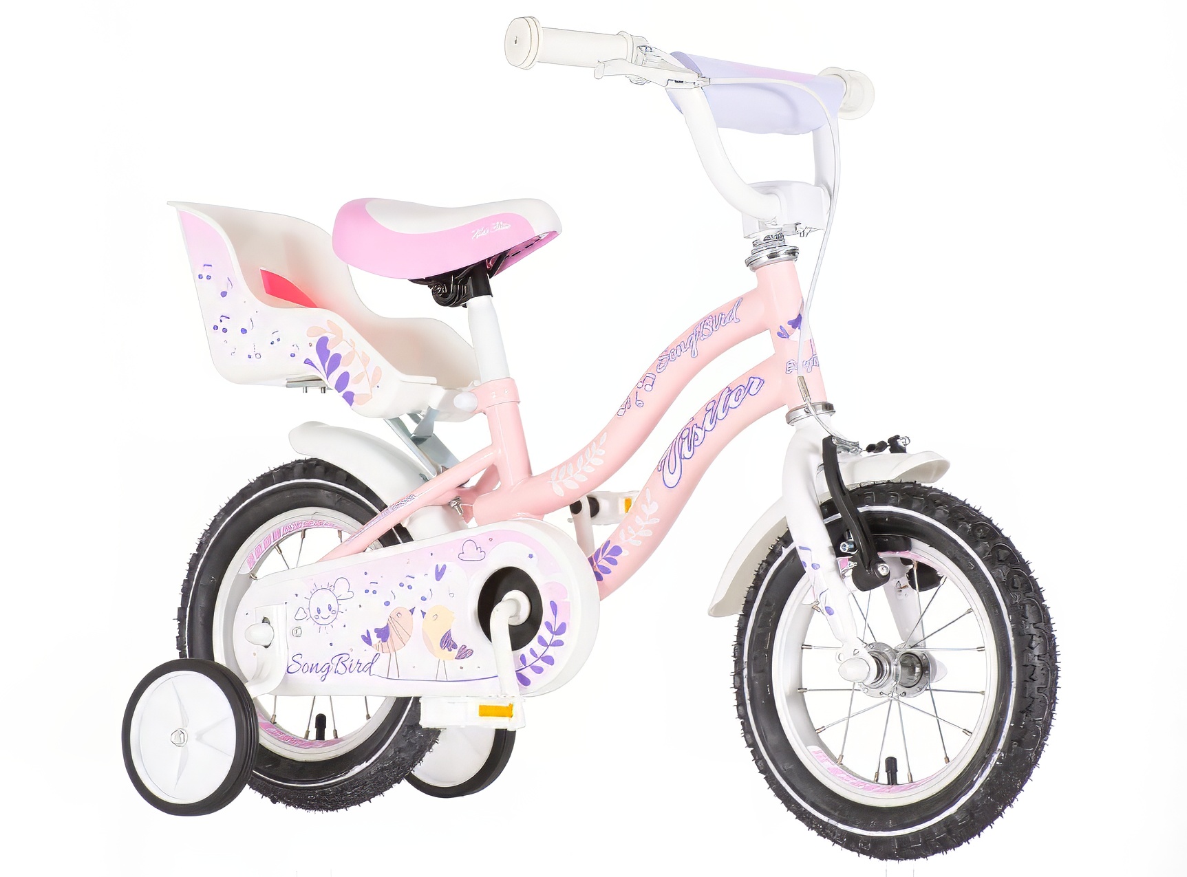 Bicikl Visitor Song bird 12" roze