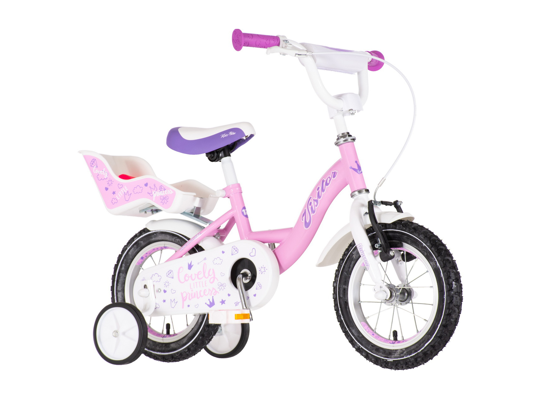 Bicikl Visitor Lovely little princess 12" roze