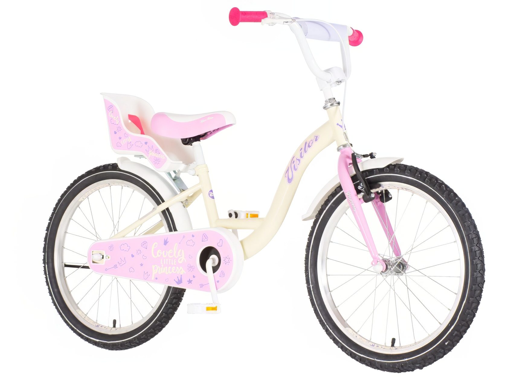Bicikl Visitor Lovely little princess 20" belo roze