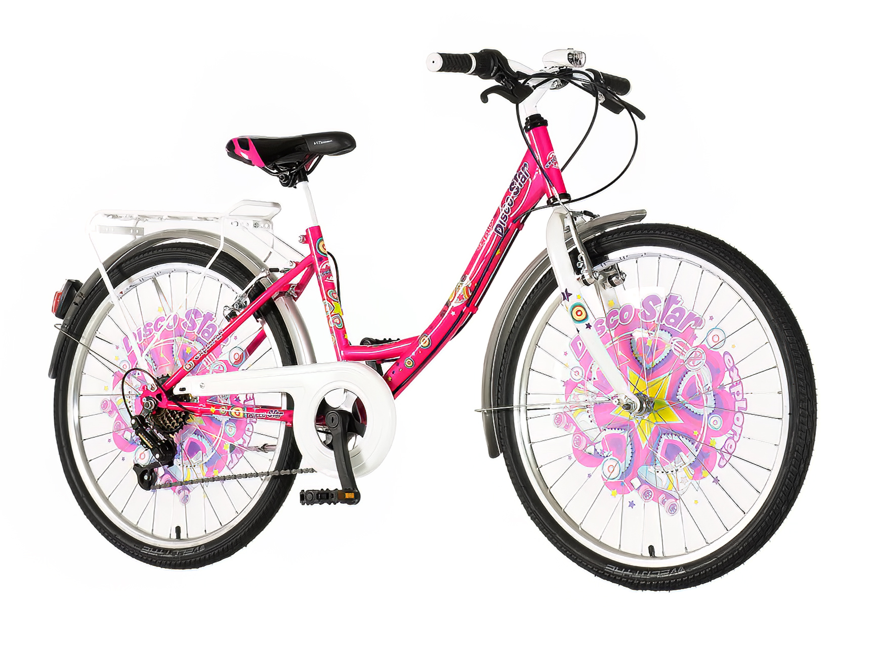 Explorer disco star junior bicikla roza bela-fas242