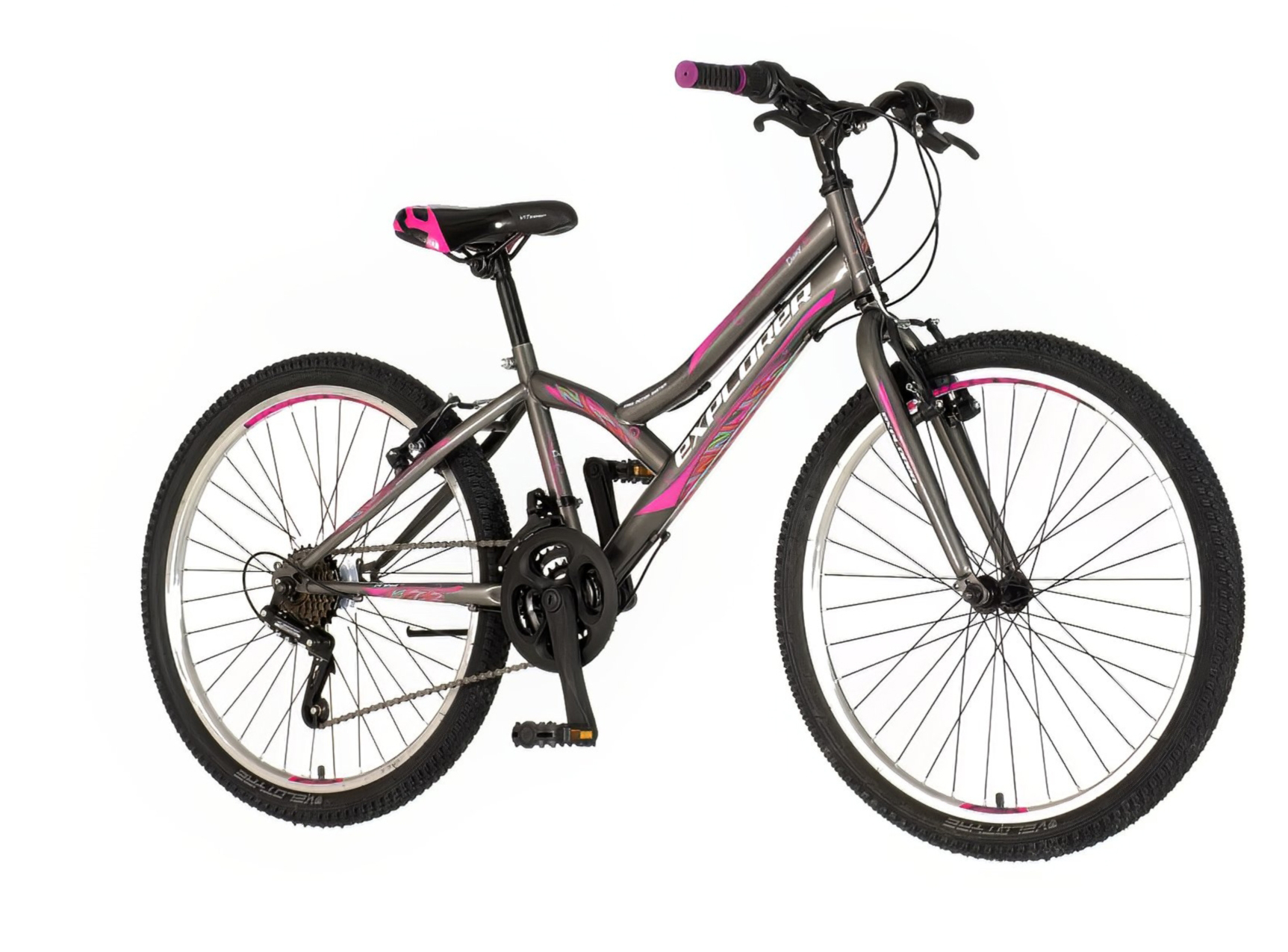 Bicikl Explorer Spy Daisy 24"  sivo roze