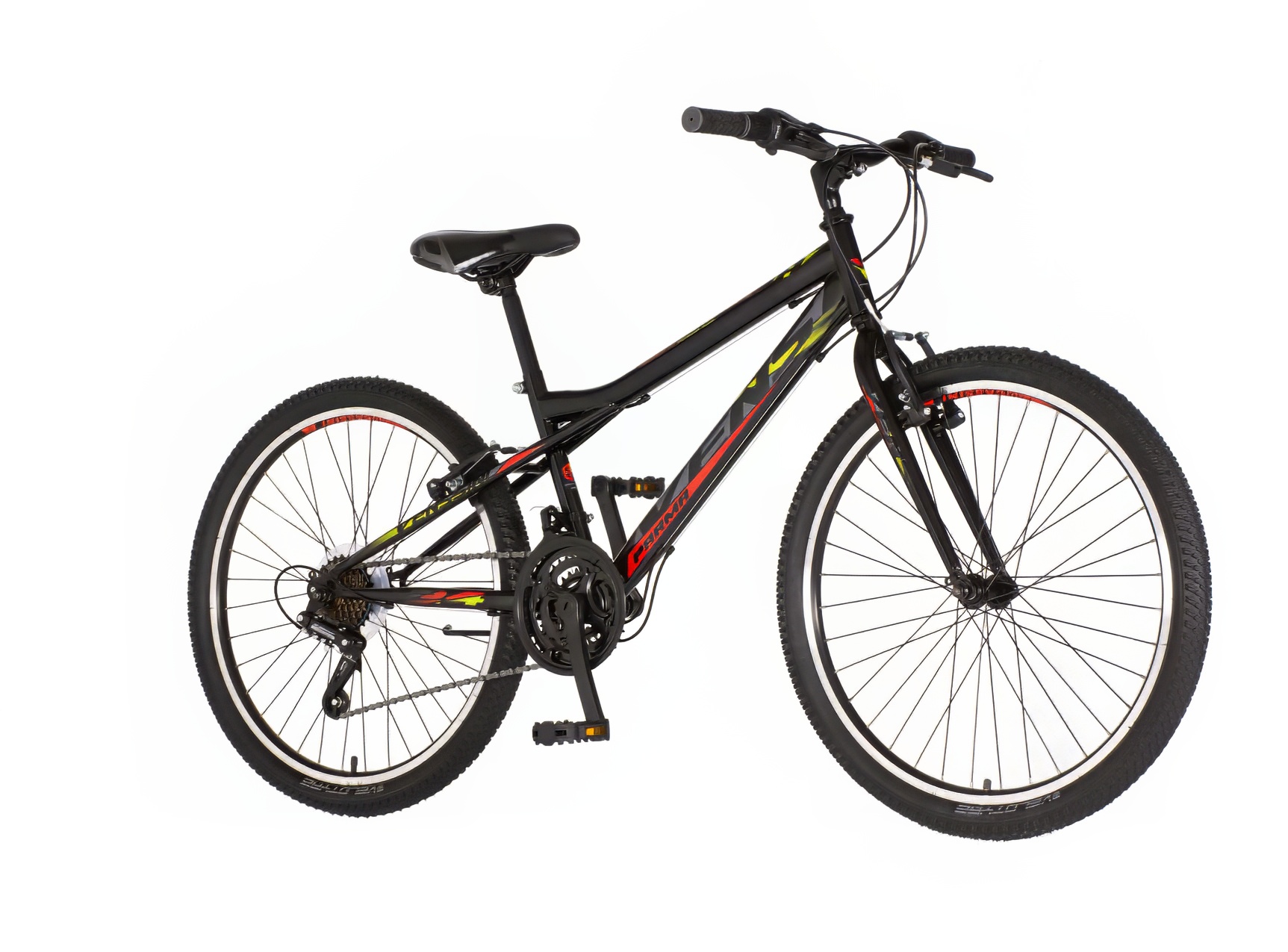 Bicikl Venssini Parma 24" crno crveni