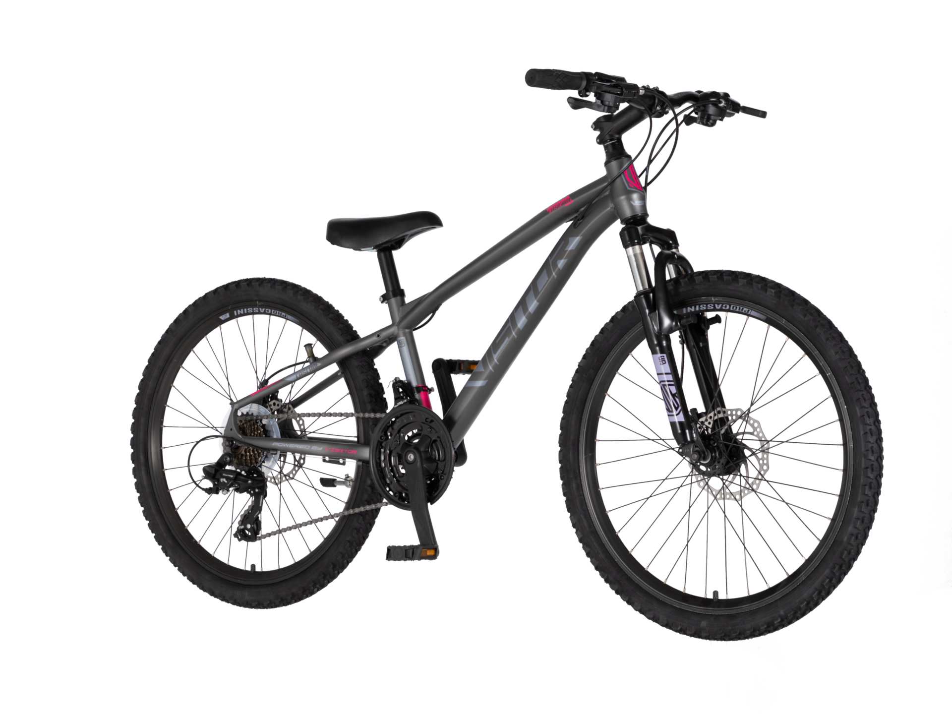 Bicikl Visitor Cascade 24" sivo roze