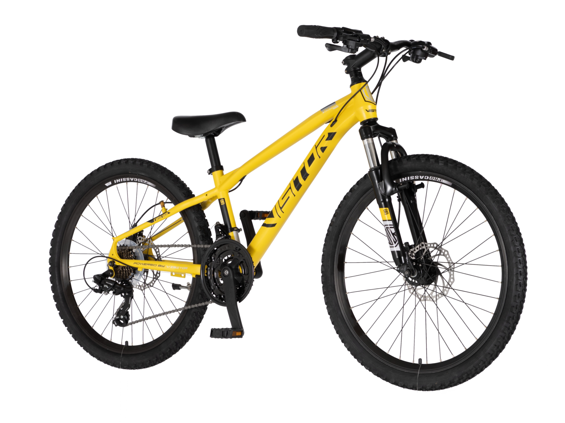 Bicikl Visitor Cascade 24" žuto crni