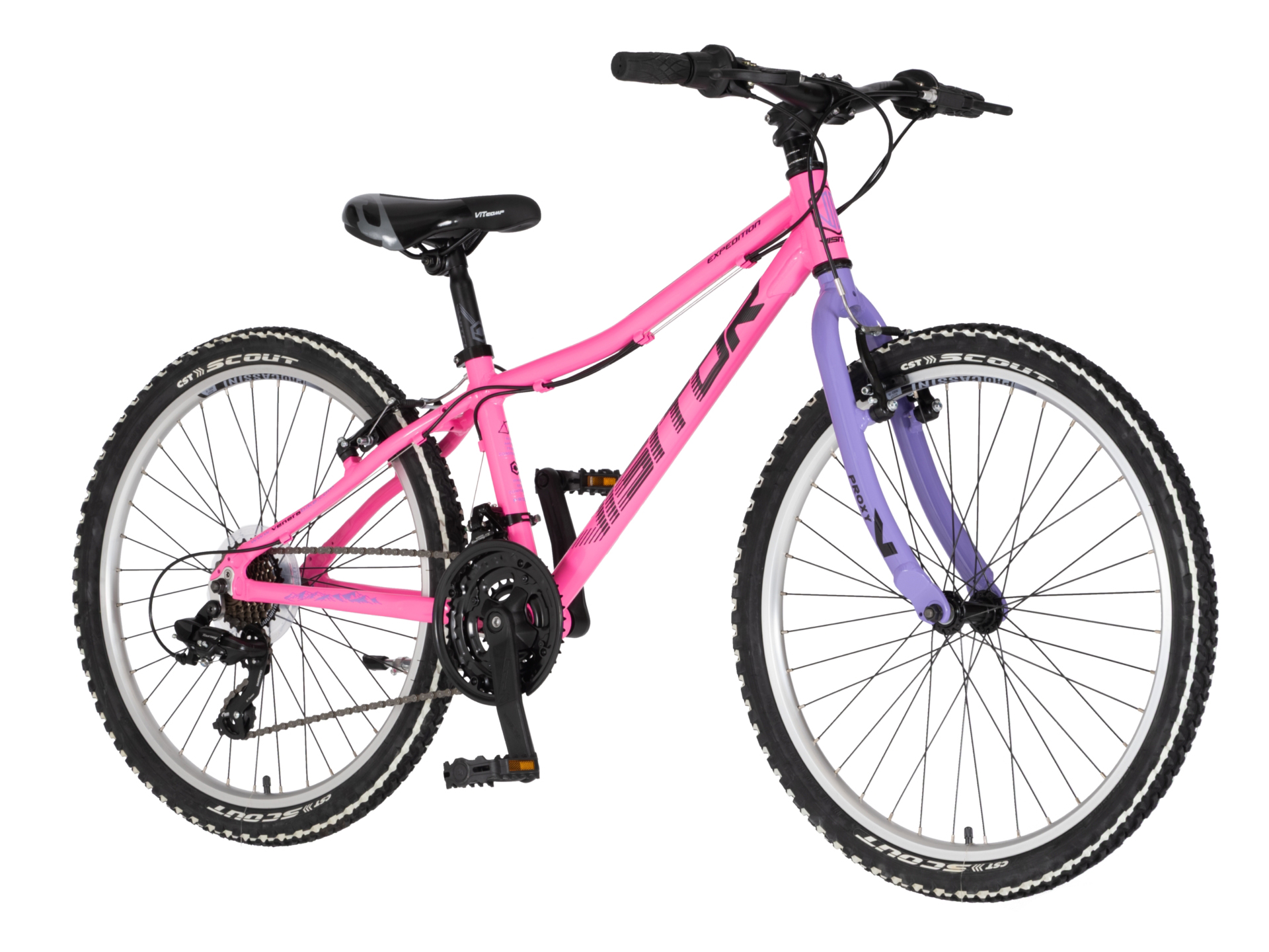 Bicikl Visitor Proxy Start 2.1 24" roze ljubičasti
