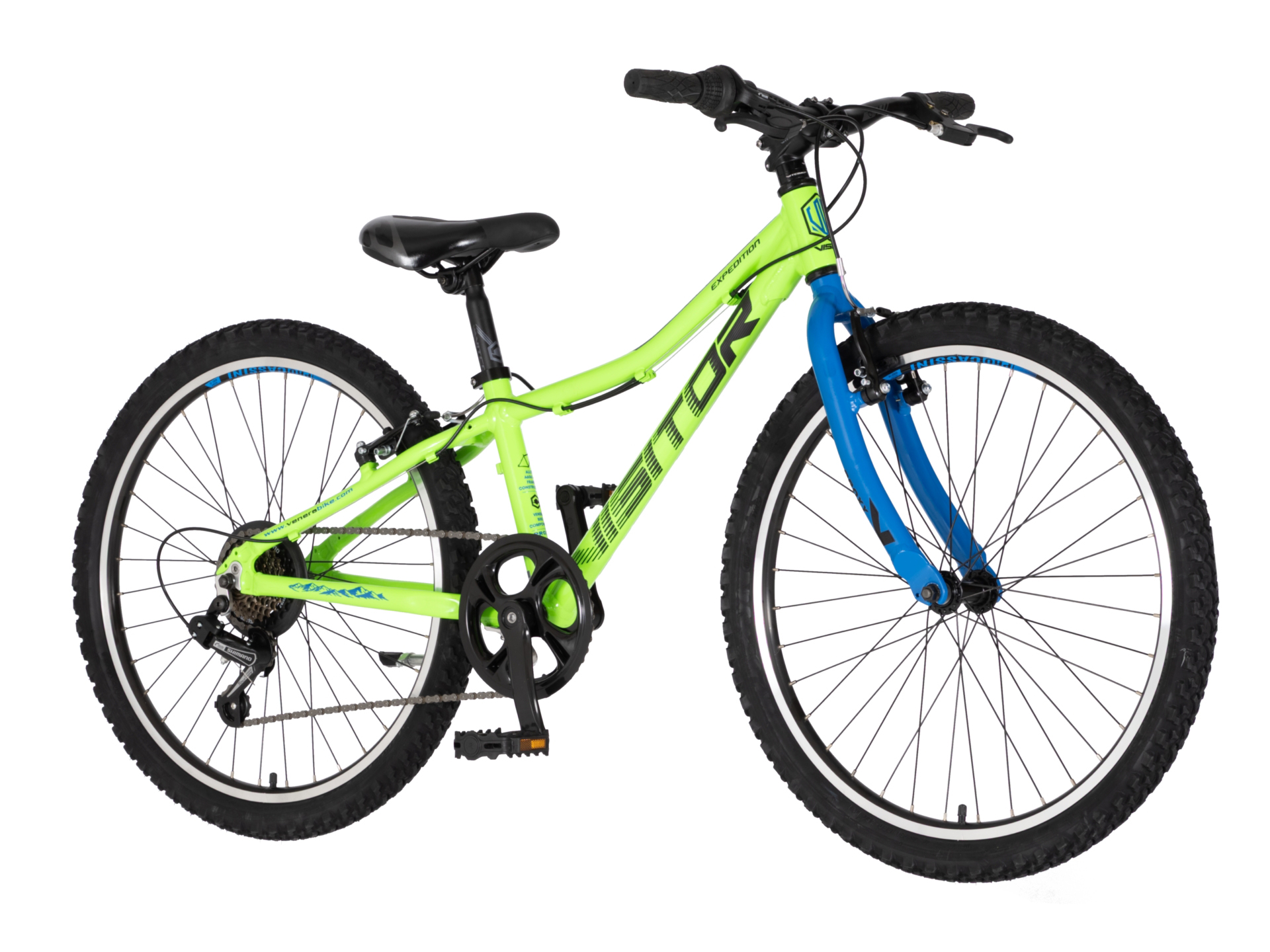 Bicikl Visitor Proxy Start 2.0 24" neon zeleno plavi