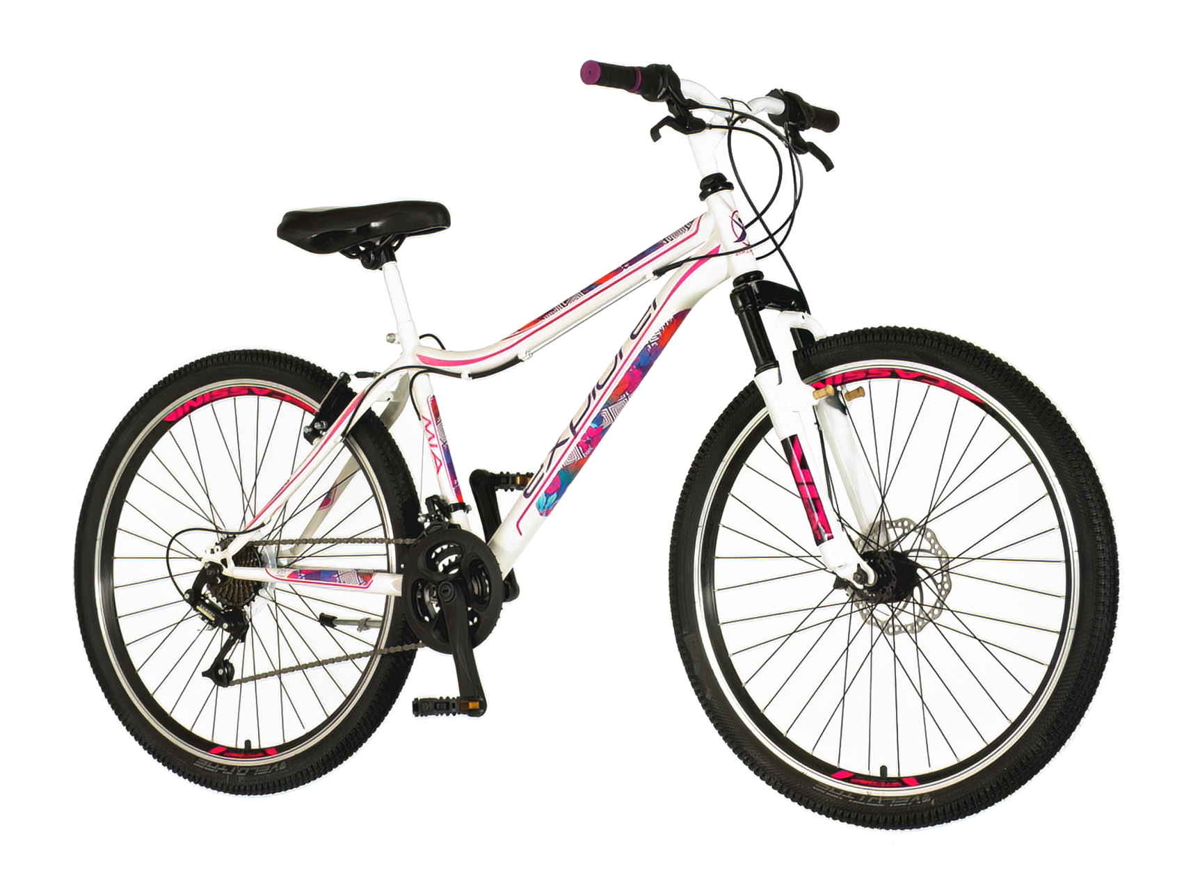 Mtb ženska bicikla explorer belo roza-for265amd1