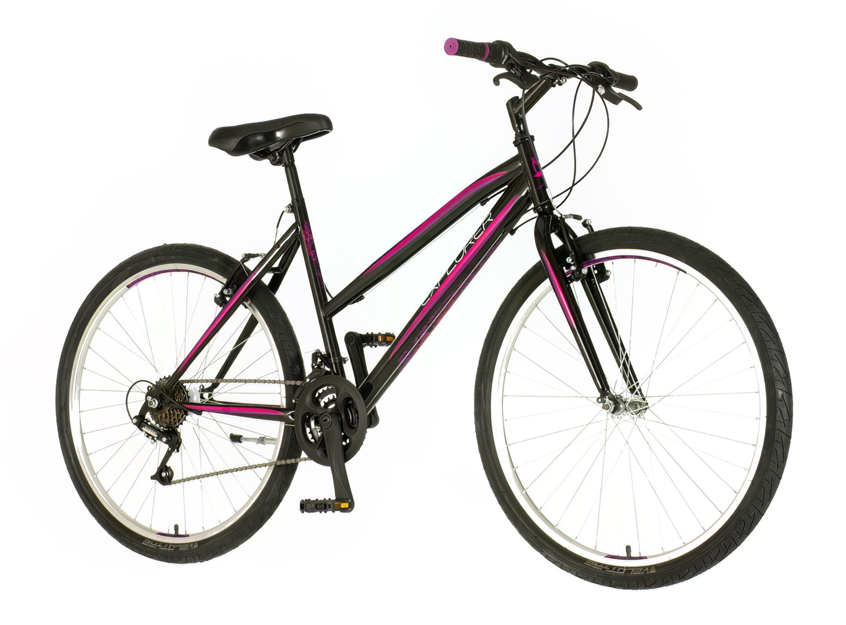 Explorer elite lady bicikla crno roza-lad265mtb
