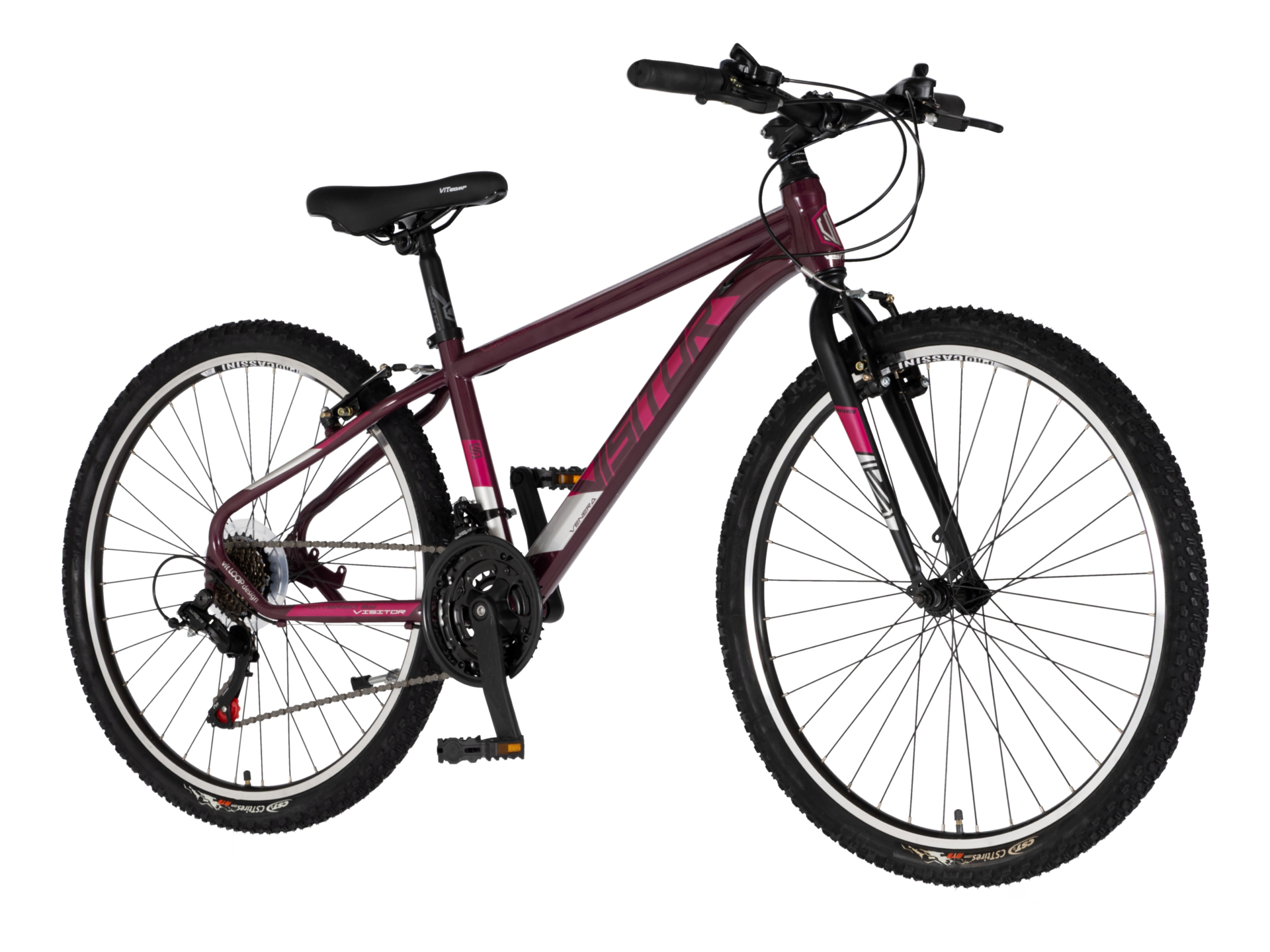 Bicikl Visitor Radiance 26" bordo roze