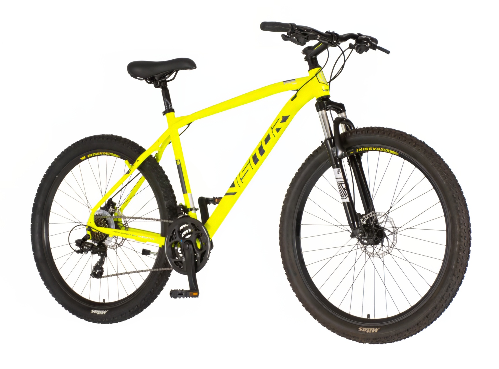 Bicikl Visitor Cascade 27" neon žuto crni