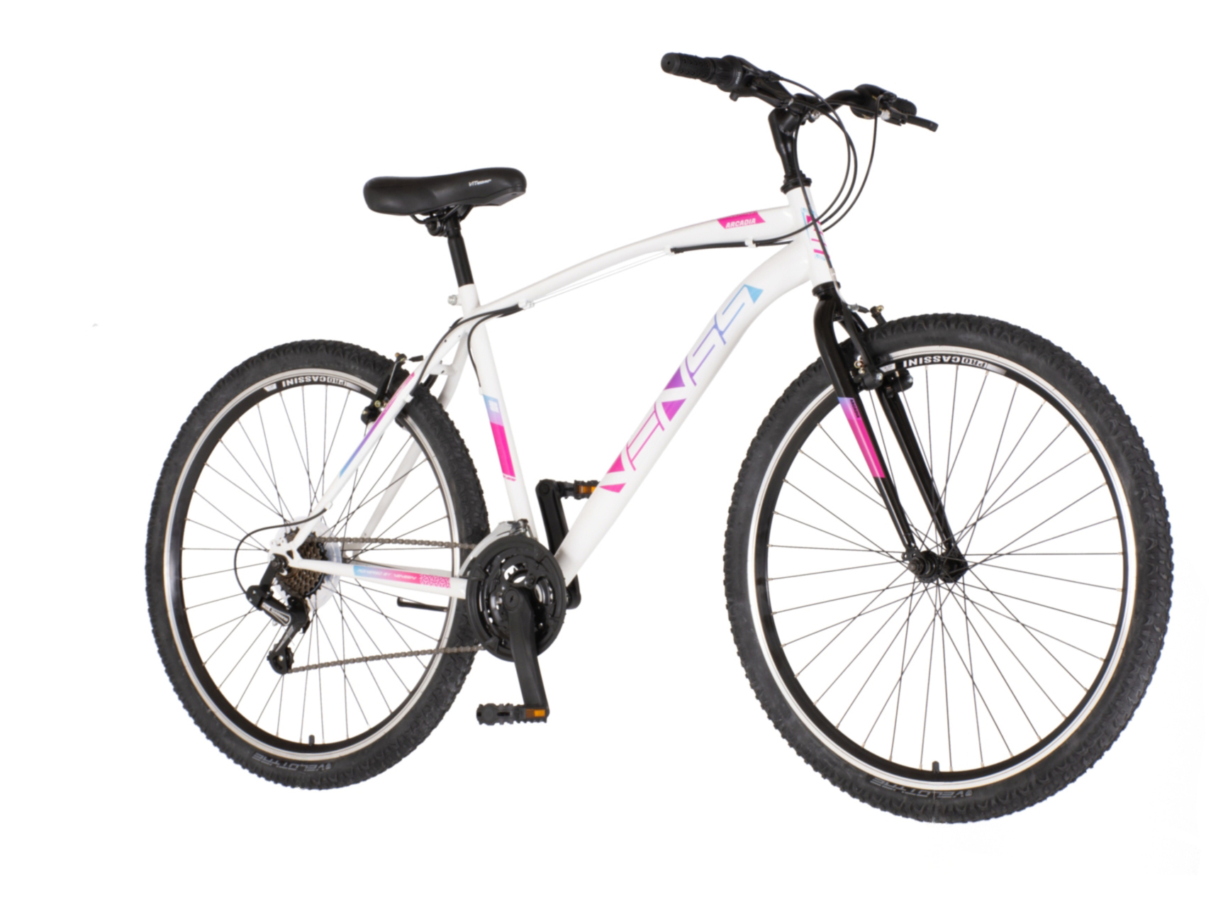Bicikl Venssini Arcadia 27" belo roze
