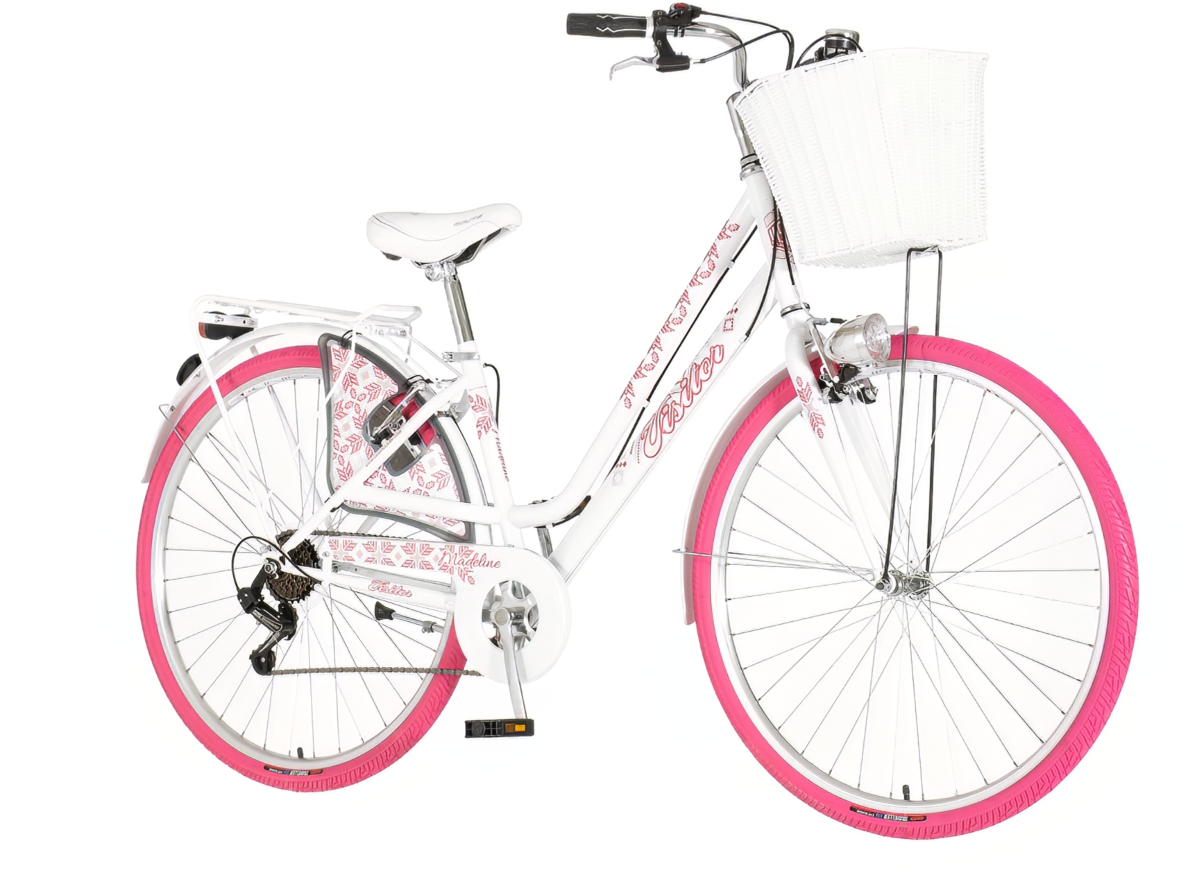 Bicikl Visitor Fashion Madeline 28" belo roze