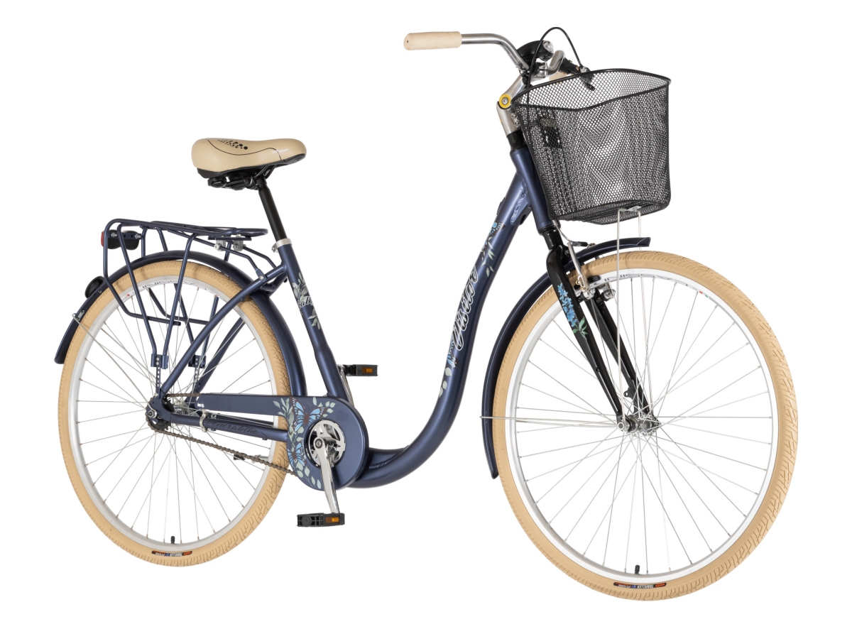 BICIKL FASHION VISITOR BUTTERFLY 28" ALU 18" V-BRAKE KONTRA QUANDA 155-178CM (S/M) PLAVI  POLU MAT