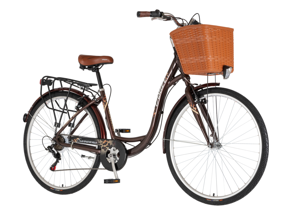 BICIKL FASHION VISITOR SAVANNA 28" ALU 18" V-BRAKE  6 BRZINA 155-178CM (S/M) BRAON LEOPARD PERLA UV 