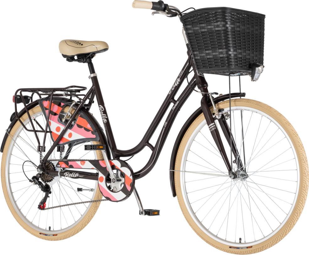 BICIKL FASHION VISITOR BELLA ALU 28" ALU 21" V-BRAKE  6 BRZINA 155-178CM (S/M) BRAON PERLA UV SJAJ