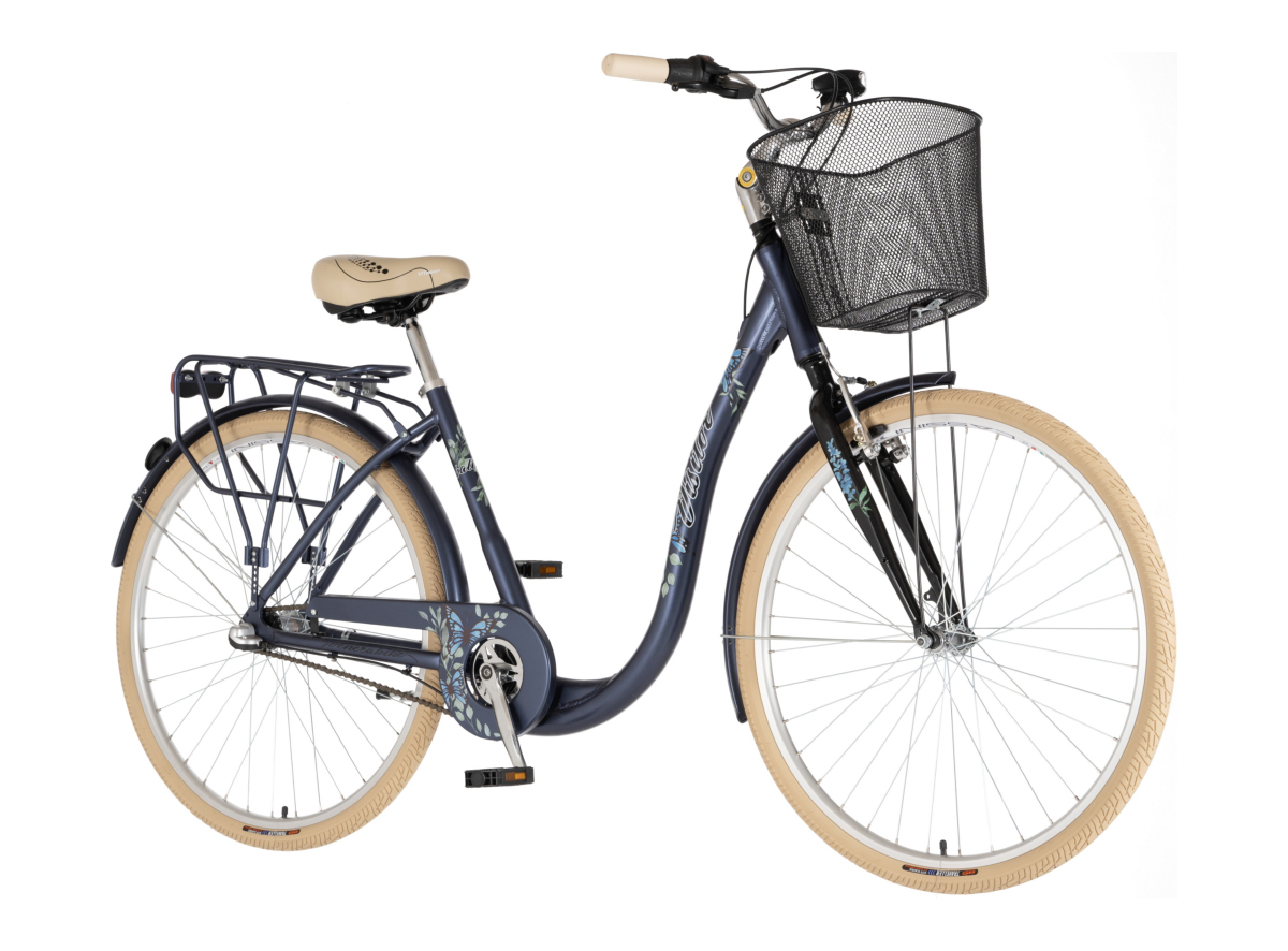 BICIKL FASHION VISITOR BUTTERFLY 28" ALU 18" V-BRAKE KONTRA  NEXUS 155-178CM (S/M) PLAVI  POLU MAT