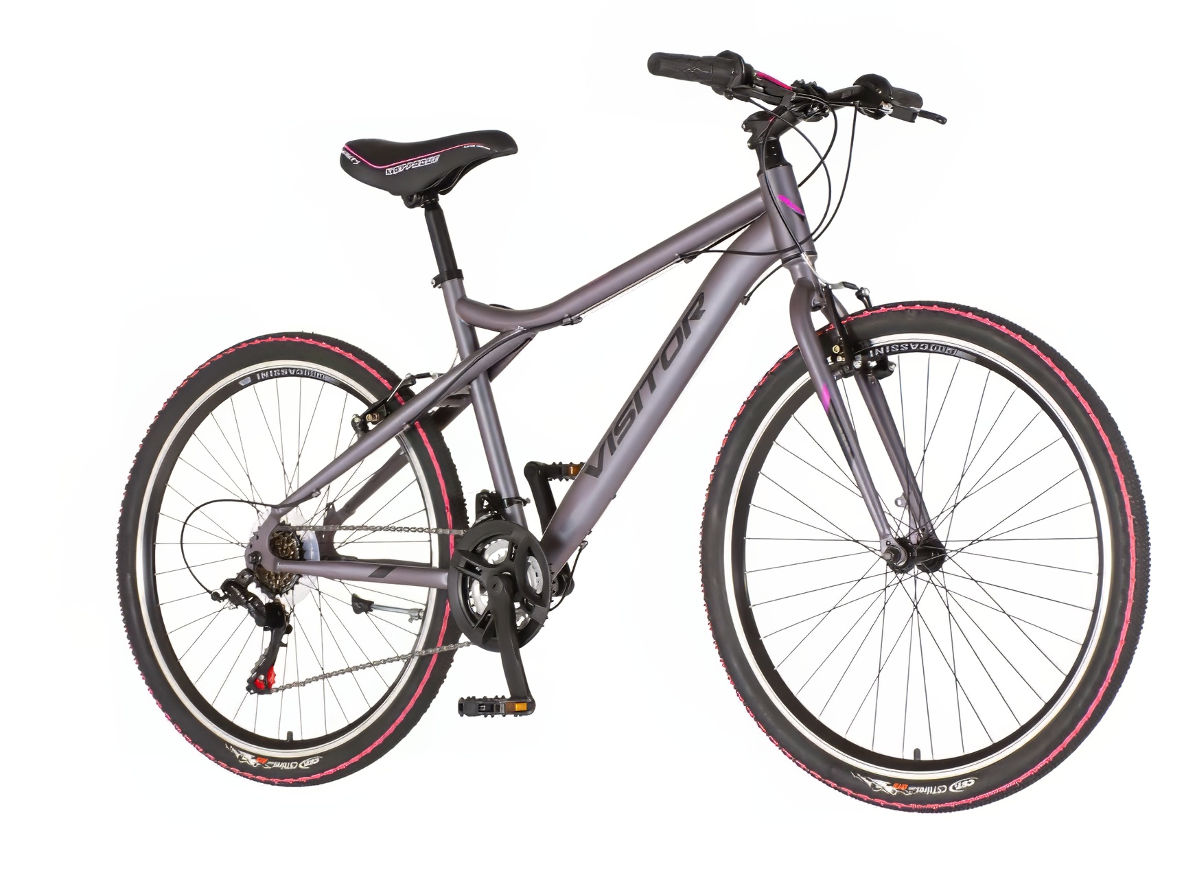 Bicikl Visitor Aurora 26" sivo roze