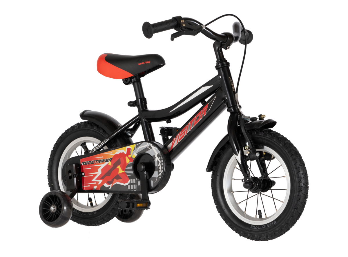 BICIKL KIDS VISITOR REDSTRIKER 12" 8" V-BRAKE  KONTRA 95-115CM (12") CRNO CRVENI