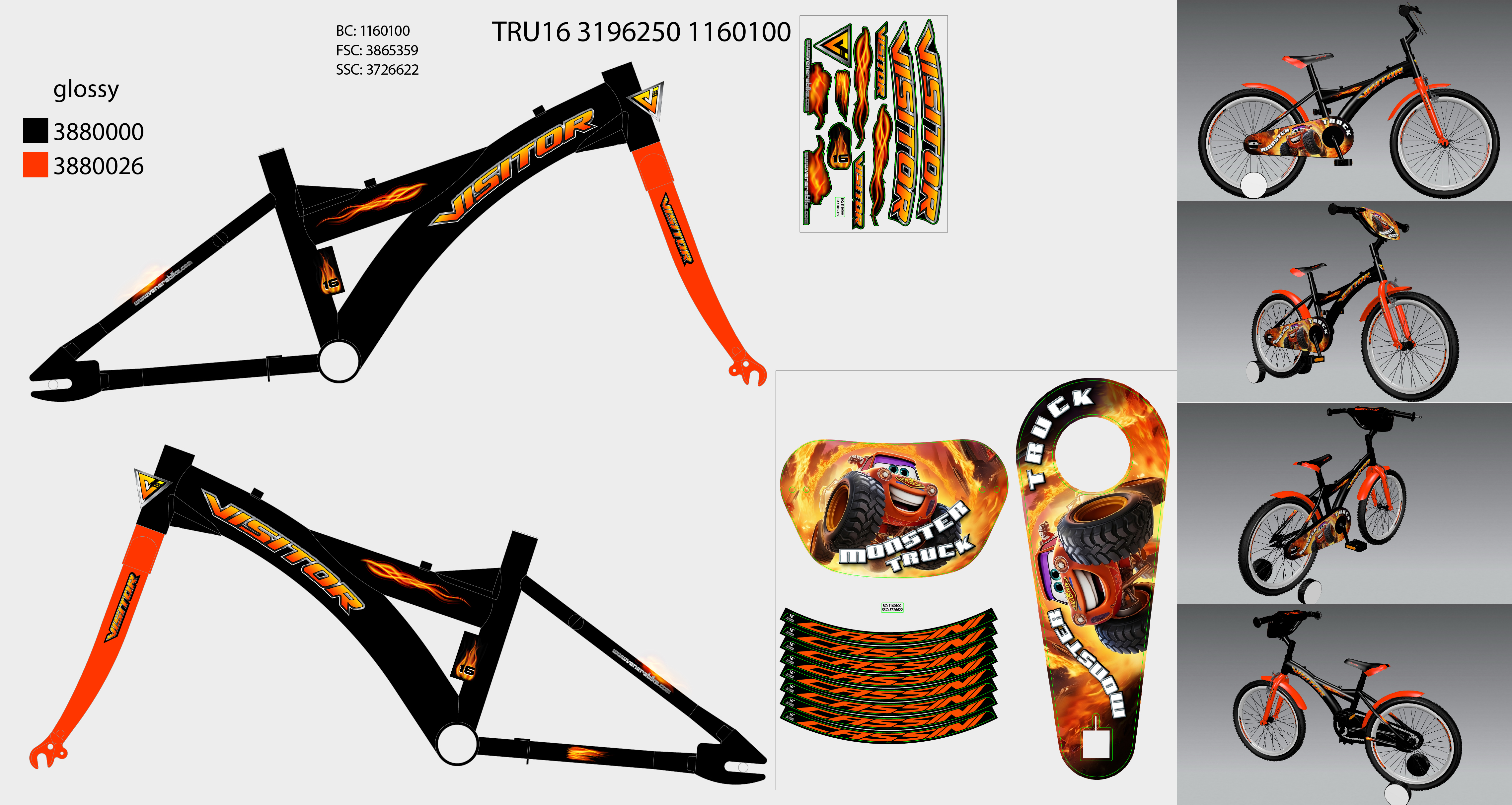 NAL.P.RAM.VEN STICKER TRU162DMTVKK/24AR5P1/16"9"