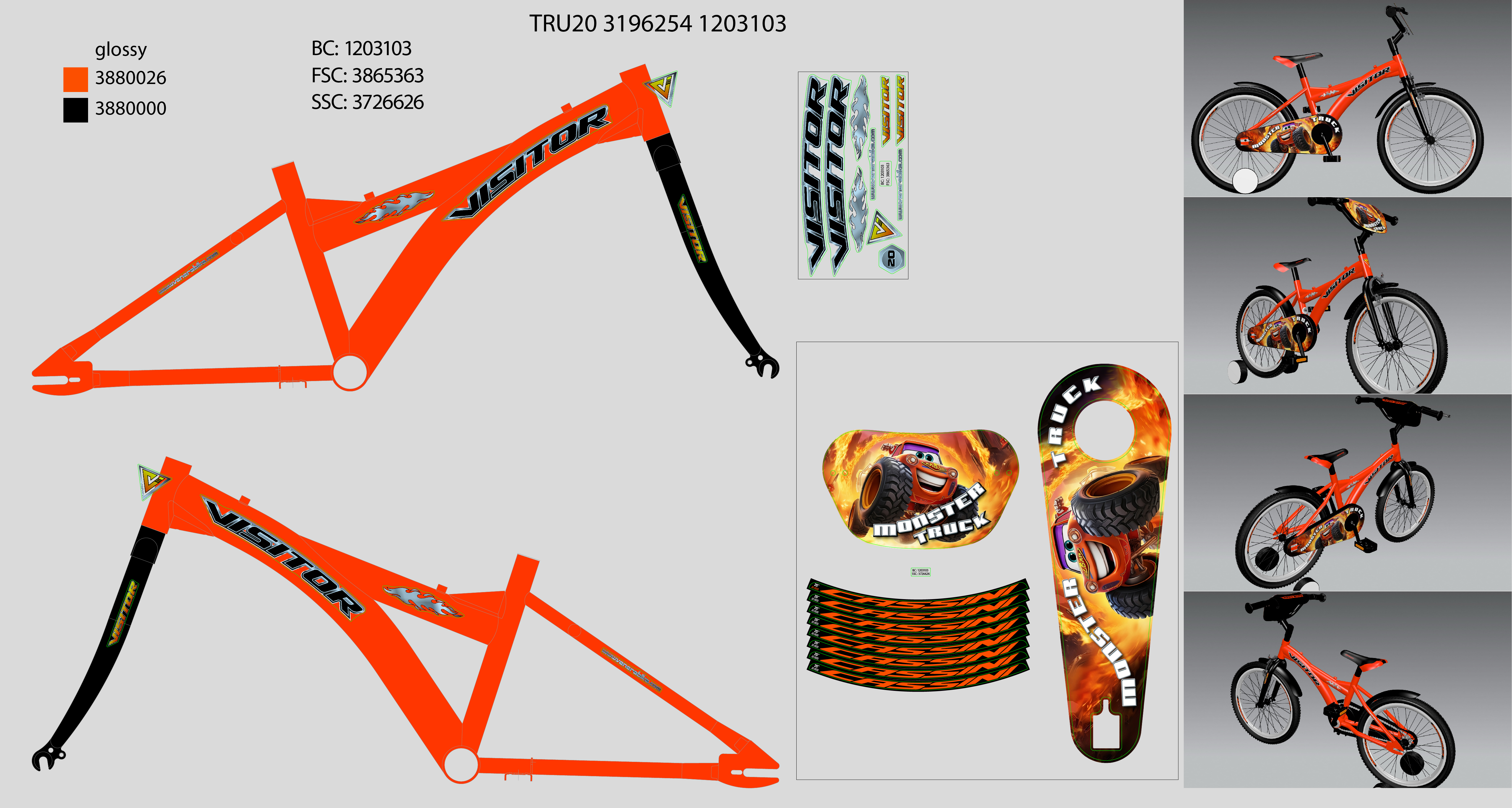 NAL.P.RAM.VEN STICKER TRU202DMTVKK/24AR1P5/20"10"