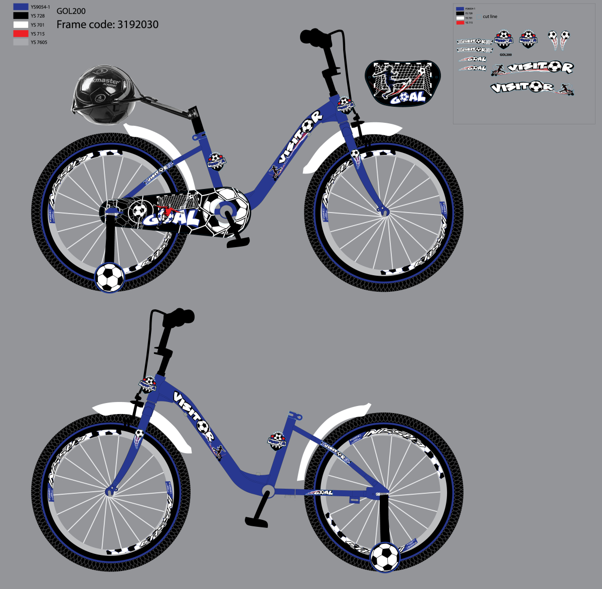 NAL.P.VEN GOA200 SET NALEPICA GOAL 20 SA POM.TOC LANC KORP 2018