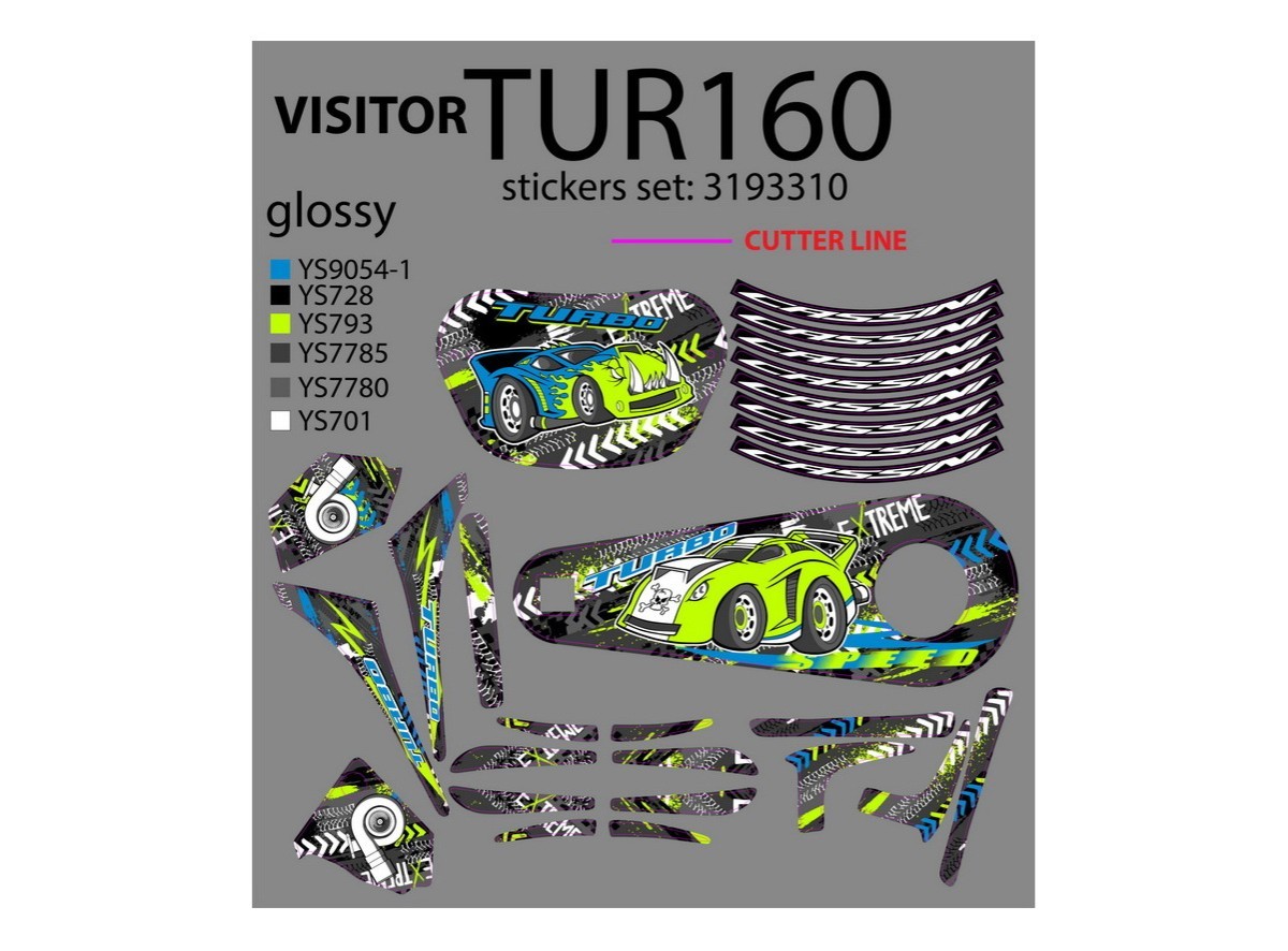 NAL.P.VEN TUR160 SET NALEPICA TURBO 16 SA POM.TOC LANC KORP 2018