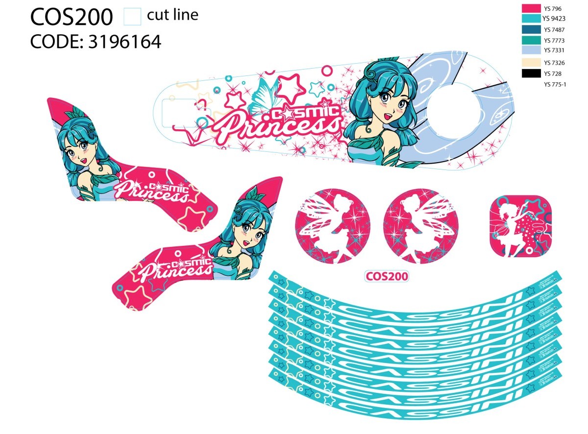 NAL.P.VEN COS200 COSMIC PRINCESS 20 SET NALEPNICA 2020