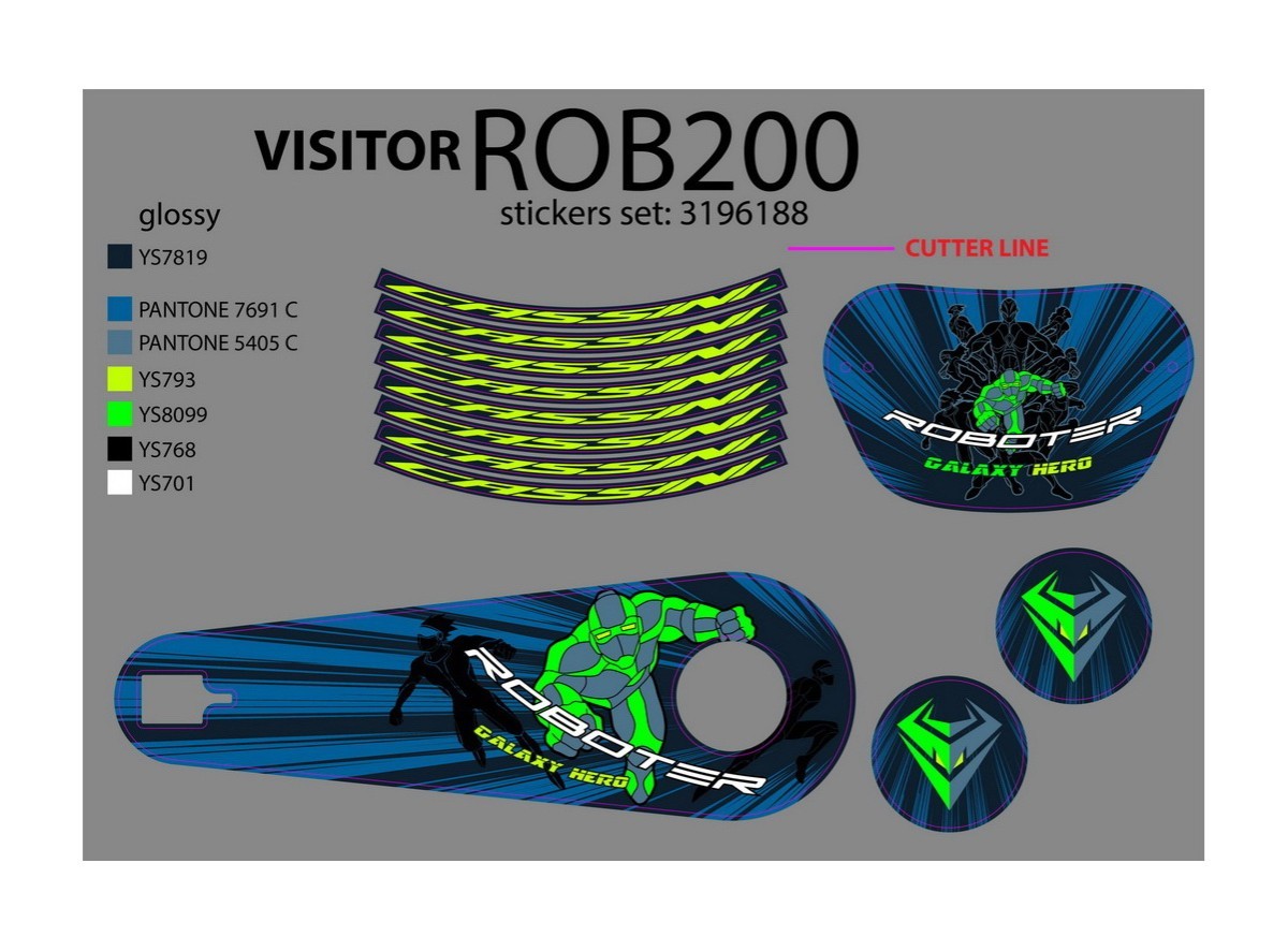 NAL.P.VEN ROB200 ROBOTER 20 SET NALEPNICA 2020