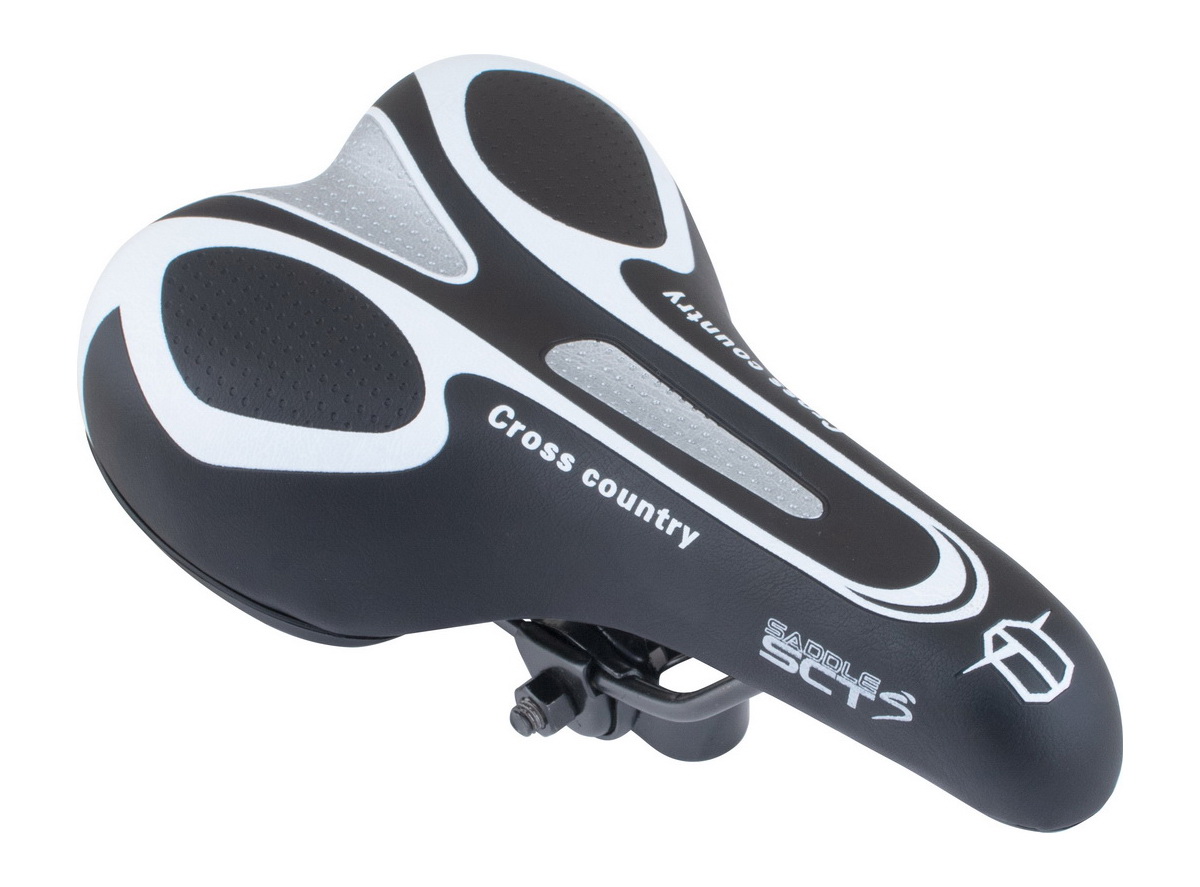 Sedlo mtb belo crno cross country