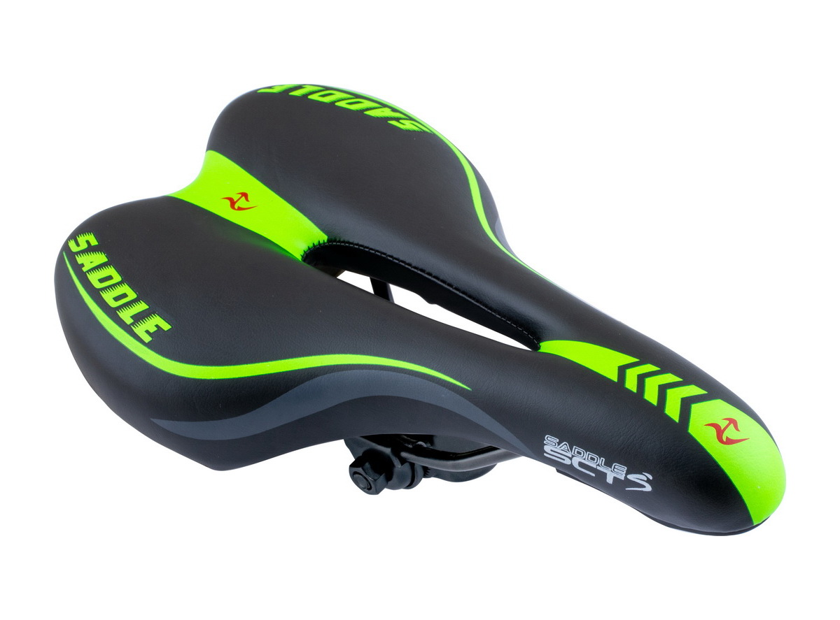 Sedlo mtb sa rupom atlanta crno zeleno