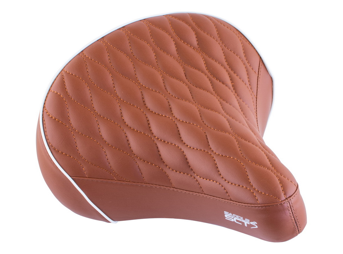 Sedlo comfort step dupla opruga braon