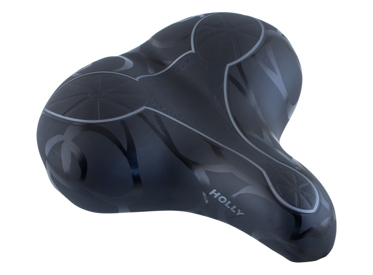 Sedlo holly city komfort sa duplim oprugama crno