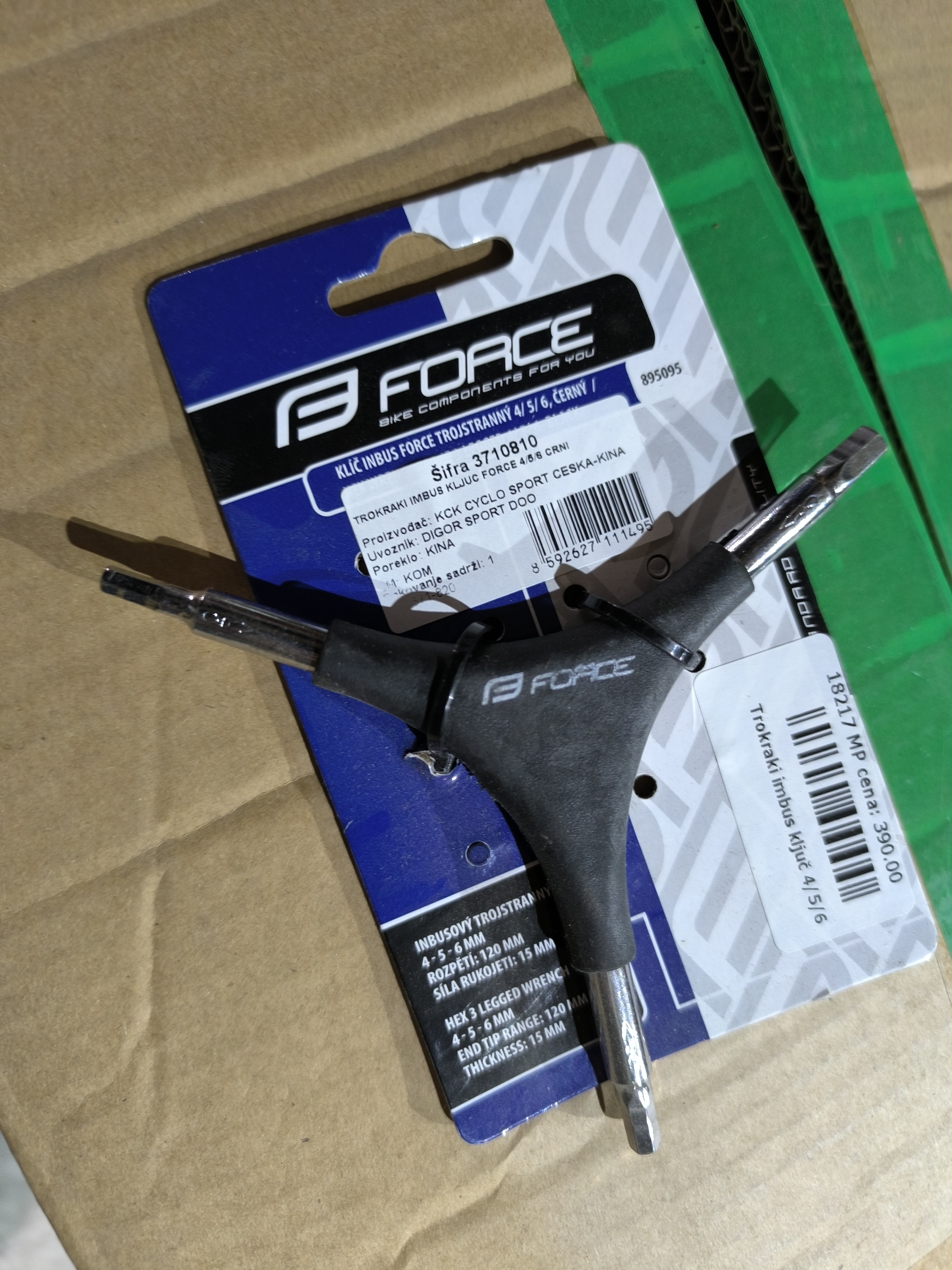 Alat ključ trokraki imbus force 4/5/6