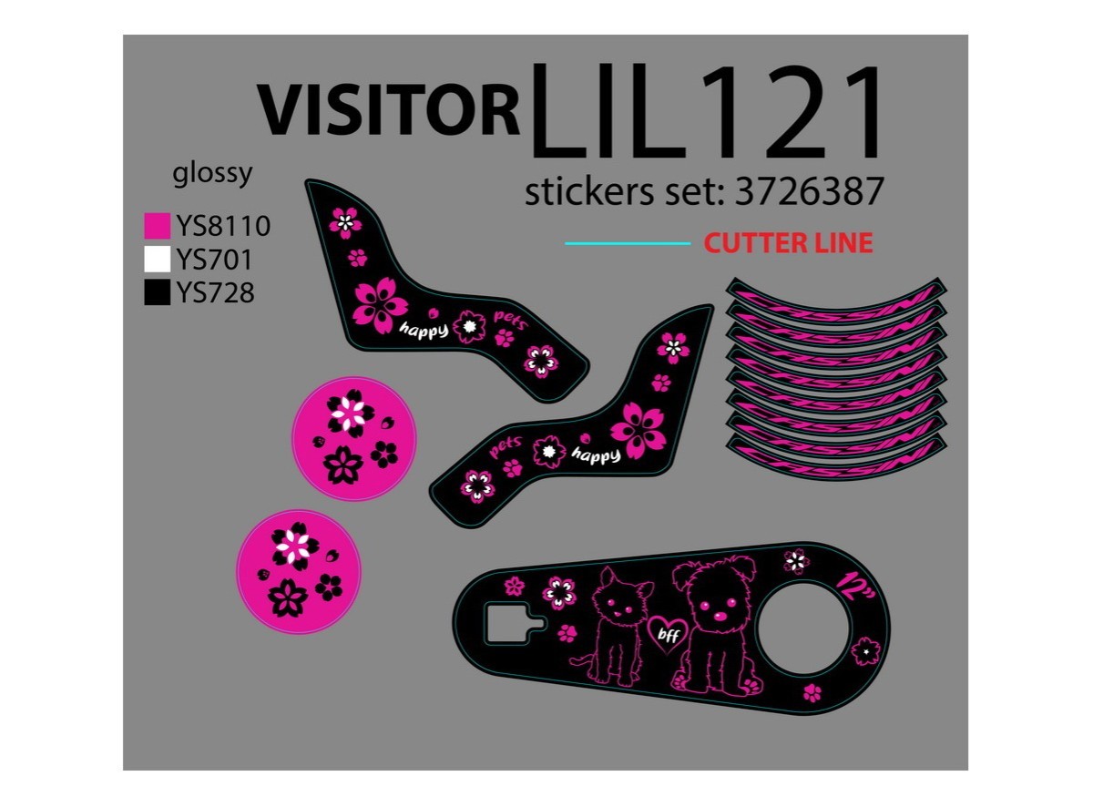 NAL.P.VEN lil121 liloo 12 set nalepnica 2022