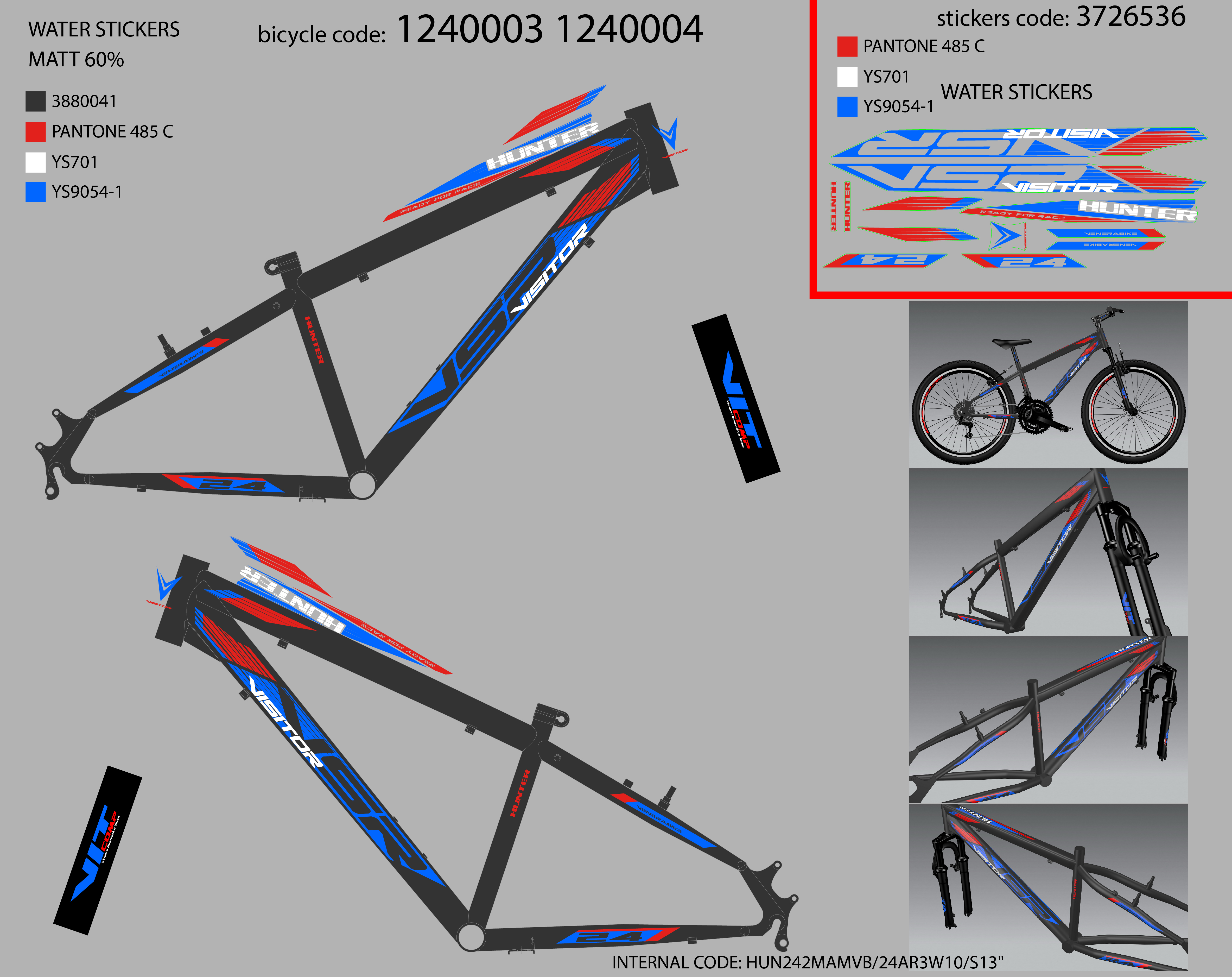 HUN242MAMVB/24AR3W10/S13" F.RAM CASSINI ZA  VISITOR FOX