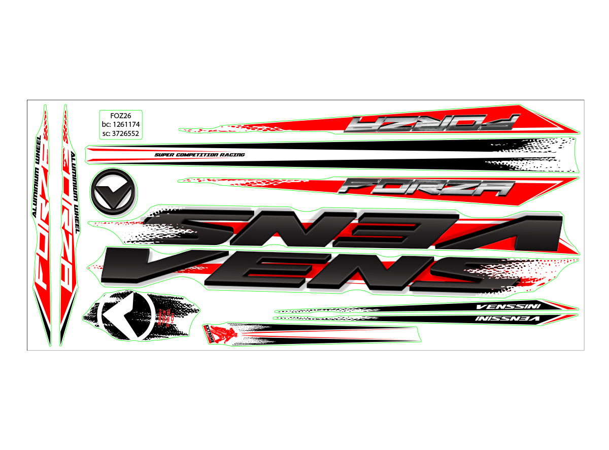 NAL.P.RAM.VEN STICKER FOZ262MTVVB/24AR2P14/XL22"