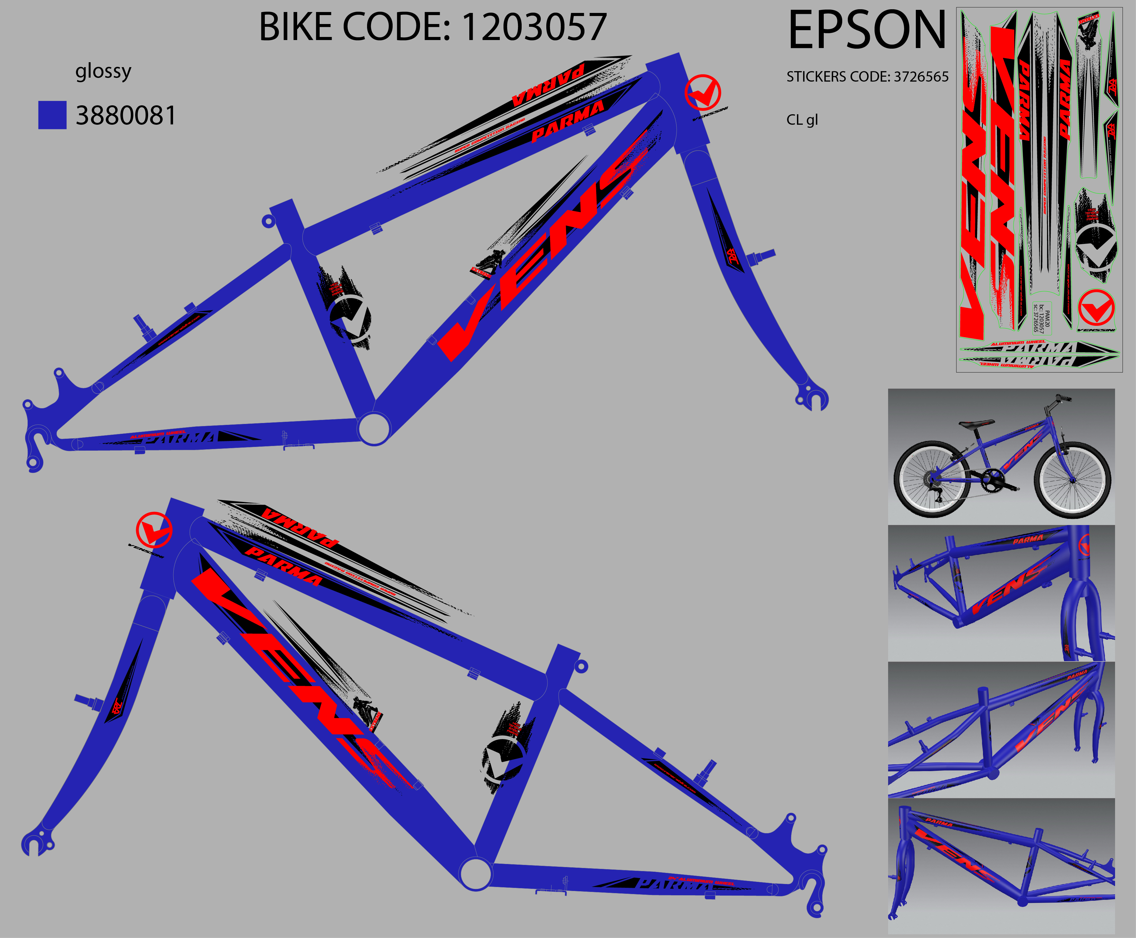 PAM202MTVVB/24AR3P3/XXS11" F.RAM CASSINI ZA  VENSSINI PARMA