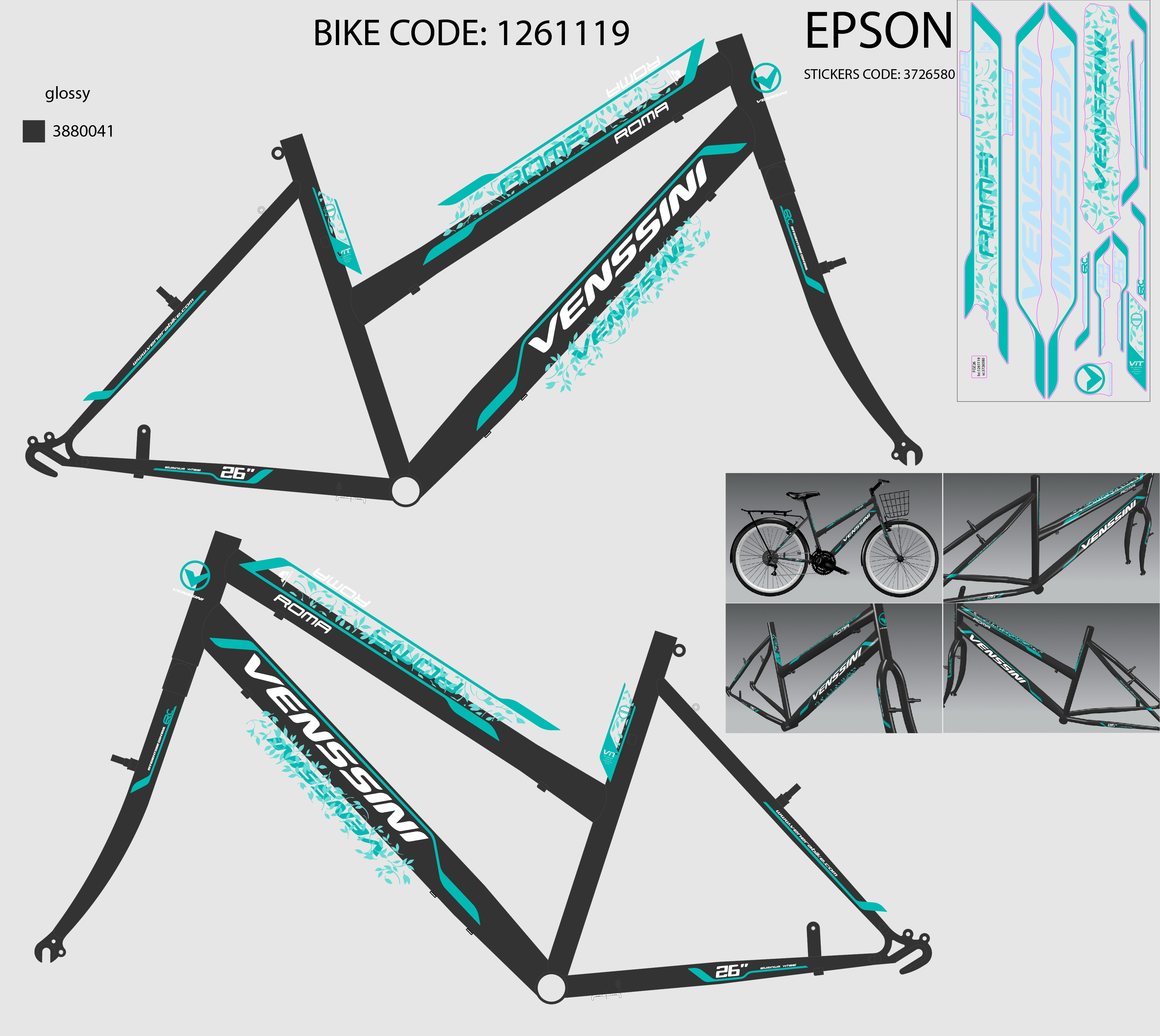 ROM262ZTVVB/24AR12P10/S/M18" F.RAM CASSINI ZA  VENSSINI ROMA