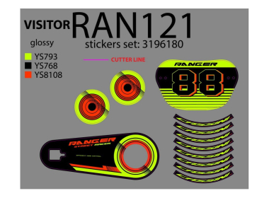 NAL.P.VEN RAN121 STREET RACER 12" SET NALEPNICA 2026 CASSINI STR 3196180